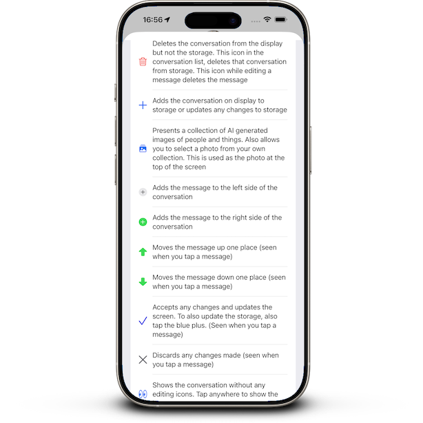 Image of list of conversations